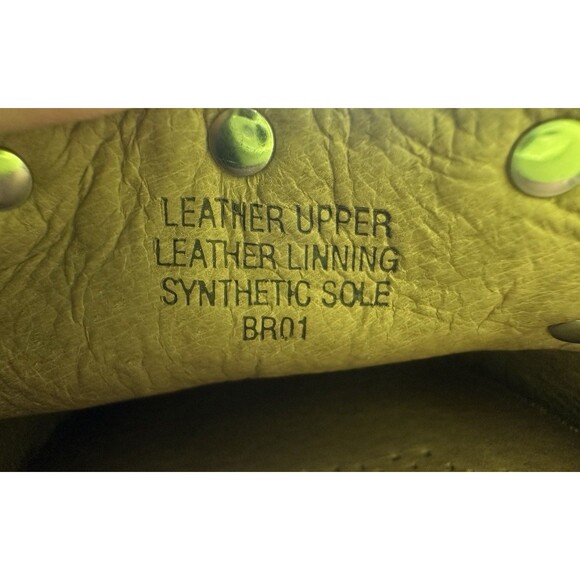 Corso Como Studded Slip On Nude Beige Leather Flats Shoes Women's 10‎ - Picture 7 of 9